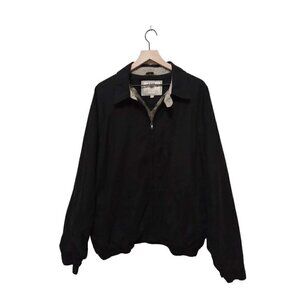 ABERDEEN Collection Vintage Black Zip Front Members Only Jacket Sz XXL